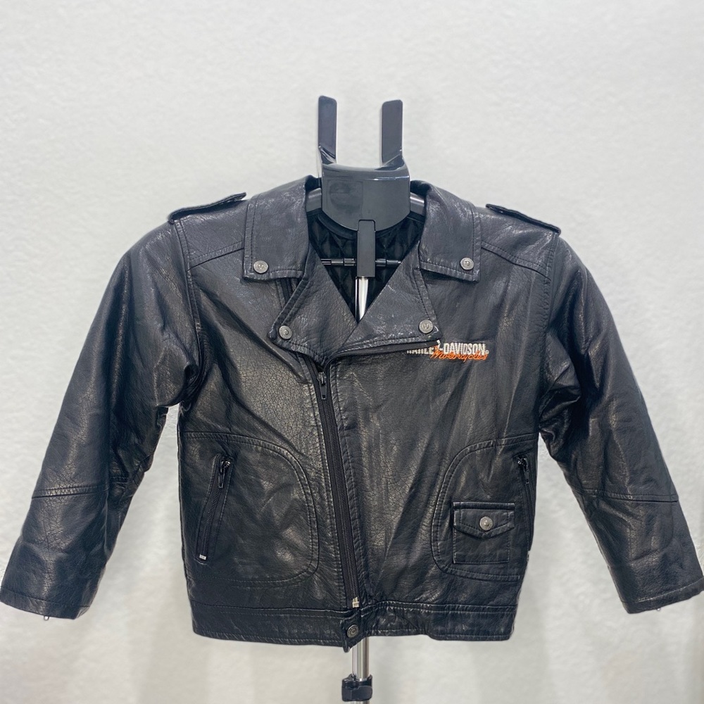 NEW Harley-Davidson kids boy Upwing Eagle Biker Pleather